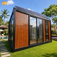 Maison modulaire préfabriquée de luxe durable de 20 pieds, maison-conteneur détachable pour petit espace de vie avec salle de bain et toilettes
