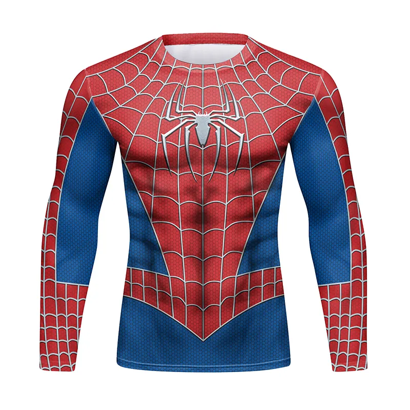 Full body 3D printing spiderman t shirt custom graphic men's t-shirts