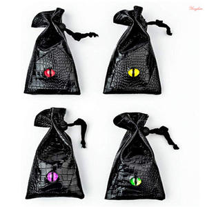 Sac de dés en cuir PU pliable pour garçons et filles, grand pochette à cordon de serrage avec poches - Product Image 2