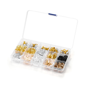 Accesorios para peinar el cabello DIY, juego de anillos de aleación con resorte, colores variados, unisex, uso diario - Product Image 5