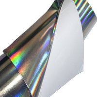 Autocollants holographiques Laser colorés en vinyle auto-adhésif en PVC Autocollants de décalcomanie de voiture à jet d'encre brillant