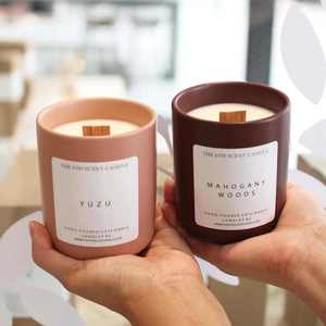 Aikun Nhà Máy Bán Buôn Nến Thủy Tinh Hương Thơm Handmade Sáp Đậu Nành Nến Thơm Lâu Dài Nến Thủy Tinh Cho Đám Cưới Trang Trí Nội Thất - Product Image 1