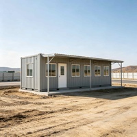 Bureau conteneur portable en panneaux sandwich respirants préfabriqués, maison modulaire à un étage pour chantier, auvent de construction, supermarché