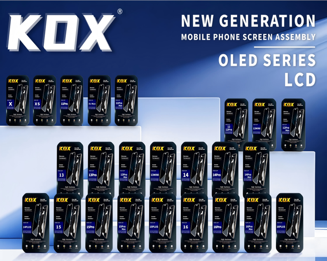 KOX Soft OLED Wholesales for iPhone Soft OLED 13Pro 14Pro 15Pro Max LCD Mobile for iPhone 120HZ Rate OLED Screen 16Promax