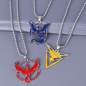 Joyería de Moda, Marca ZRM, Collar con Colgante de Poke Go, Anime, Aleación de Zinc, Logotipo del Equipo Valor, Místico e Instinto, Cadena de Cuentas Geométricas - Product Image 6