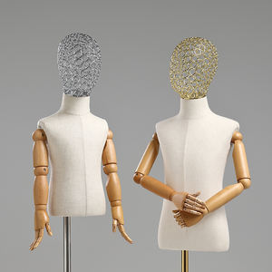 Cabeza hueca <span class=keywords><strong>de</strong></span> metal <span class=keywords><strong>para</strong></span> niños, maniquí blanco <span class=keywords><strong>para</strong></span> niños, maniquí <span class=keywords><strong>de</strong></span> medio cuerpo, <span class=keywords><strong>ropa</strong></span> infantil, 2/4/6/8 años - Product Image 5