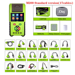 Escáner de Diagnóstico para Motocicletas JDiag M200 OBD2, Lector de Códigos de Error, Probador de Batería, Herramienta <span class=keywords><strong>Motoscan</strong></span>, Versión Estándar - Product Image 1
