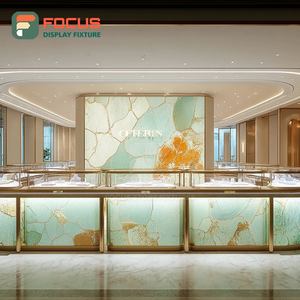 Custom Boutique Jewelry Display Counter Metal Frame Jewelry Shop Display Cabinet - Product Image 3