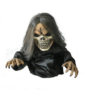Decoración de Halloween 6 'Colgante de tamaño real Iluminado <span class=keywords><strong>Goblin</strong></span> Calabaza Hombre Voz espeluznante Decoración de utilería de Halloween con cara brillante - Product Image 1
