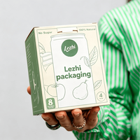 Caja de Cartón Corrugado Resistente, Totalmente Personalizable, con Impresión UV, Práctica para Envasado de Bebidas y Envoltura de Regalos