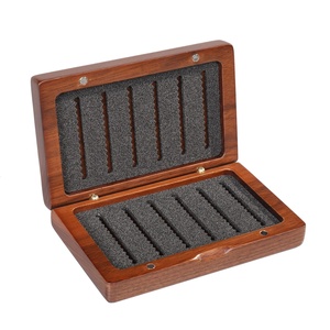 Laser Engraved Jig Box: Rustic Storage for Fly Fishing