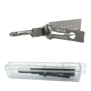 Lishi กุญแจ2in1 Yale5สีดำ Yale5b Yale6b Yale6 Cisa เครื่องมือล็อคประตูบ้านล็อคพลเรือนหยิบกุญแจมืออาชีพ - Product Image 6