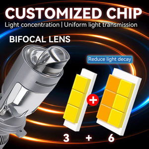 JHS Factory Wholesale H4 Led Headlight High Bulb Low Beam 60W 6000K A82 Projector Lens Bi LED Projector <strong>Light</strong> for Car - Product Image 6