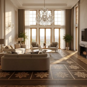 Parquet Artistique avec Motif <span class=keywords><strong>Versailles</strong></span>, Planches de Bois d'Ingénierie pour Villas de Luxe et Utilisation Extérieure, Couleur Personnalisée - Product Image 6