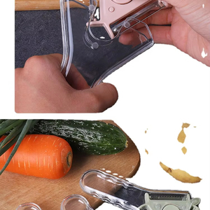 Pelapatate, Affettatrice e Trituratore 3-in-1 in ABS per Frutta e Verdura, Rotante ed Economico per la <span class=keywords><strong>Cucina</strong></span> - Product Image 1