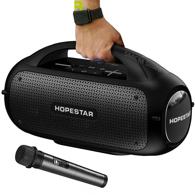 Plastic High Power Bass Box Portable Smart Outdoor Waterproof Blu Tooth Speaker With Microphone A50 A60 A6max