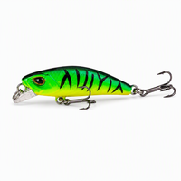 Leurre de pêche flottant imprimé MINNOW 4,5 cm 3,5 g, leurre dur réaliste pour la pêche en eau douce, lac, ruisseau, tilapia