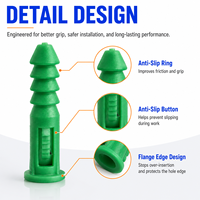 Chevilles murales en plastique robustes anti-rotation de 30 cm et 35 cm pour l'installation de cadres de portes et de fenêtres