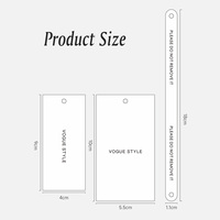 Étiquettes suspendues personnalisées imperméables et étiquettes de vêtements pour vêtements féminins - Logo de marque privée en carton/papier kraft