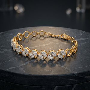 Gold Plated Cuff <b>Bracelet</b> Women's <b>Crystal</b> Rhinestone Marquise Cut Leaf Pattern Party Jewelry Classic Style Alloy <b>Bracelets</b> - Product Image 3