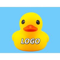 Vente en gros de mini-canards de bain personnalisés avec logo, canard en caoutchouc flottant en silicone avec son, cadeau promotionnel fait main personnalisé