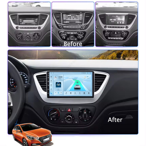 Radio de coche <span class=keywords><strong>Android</strong></span> 13 DE 9 pulgadas para Hyundai Verna Accent 2017-2021 Carplay <span class=keywords><strong>Android</strong></span> Auto WIFI BT GPS sistema Multimedia de coche - Product Image 2