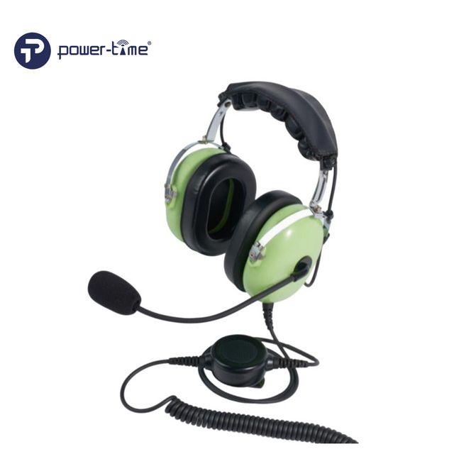Professional Grade Two Way Radio Headset with SNR 28dB Noise Cancellation and PTT for Industrial Use