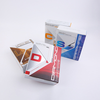Emballage de boîte de papier de carton de ruban de conception personnalisée qui respecte l'environnement à verrouillage automatique autobloquant pour des cosmétiques