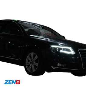 Gruppo Fari per <span class=keywords><strong>Audi</strong></span> <span class=keywords><strong>A6</strong></span> <span class=keywords><strong>C6</strong></span> 2005-2011, Aggiornato allo Stile Rolls-Royce con Lenti LED e Indicatori di Direzione Sequenziali - Product Image 4