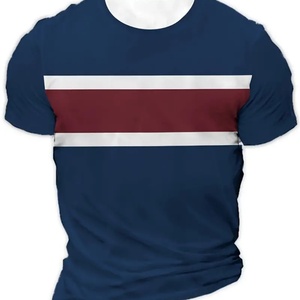 <b>Polyester</b> Sublimated Printing Short Sleeve Digital Printing Crew Neck Sports <b>Tshirts</b> for Men Uick Dry Summer Tee Shirts Top - Product Image 2