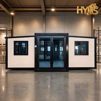 20+ ans d'expérience, prix direct usine, maison conteneur moderne extensible de 40 pieds, étanche et résistante au vent, pour hôtel, bureau, usage temporaire