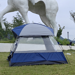 Carpa de Camping <span class=keywords><strong>Sundome</strong></span> con Toldo, Carpa para 4 Personas Fácil de Instalar, Refugio Resistente a la Intemperie para Camping, Festivales, Jardín, Pernoctaciones - Product Image 6