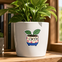 Autocollants personnalisés pour employés de bureau, dessins animés amusants, mèmes anthropomorphes, vinyle découpé, imperméables, autocollants adhésifs pour employés