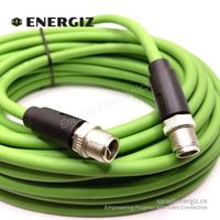 Benutzer definiertes industrielles Ethernet-Kabel 4 x2x26AWG Wasserdichtes M12 X-Code 8-poliges Stecker-X-Code-Kabel