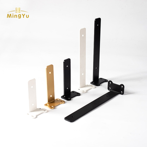 Nhiệm vụ nặng nề gang kim loại công nghiệp màu đen nổi Kệ Khung phần cứng hỗ trợ ẩn L Kệ chân đế - Product Image 3