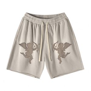<b>High</b> Quality Custom Streetwear Puff Print Knitted Cotton Shorts 100% French Terry Cotton Shorts Men's Cotton Shorts - Product Image 3