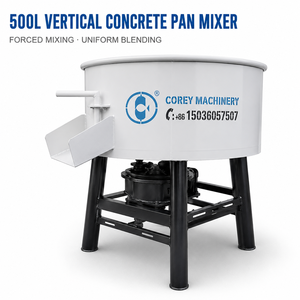 Malaxeur à mortier et béton haute performance Corey 500L, moteur 110kW, 6M/H, fabricant OEM, blanc, garantie 1 an - Product Image 1