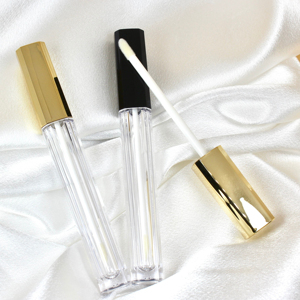Wholesale 4ml Hexagon Lipgloss <b>Tube</b> Container Empty Bottle Private Logo Unique Black Rose Gold Lip Gloss <b>Tubes</b> With Brush - Product Image 2