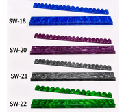 Support de Mahjong Personnalisé en Acrylique Effet Écaille de Tortue avec Poussoir Magnétique pour Tuiles, Ensemble de 4 Pièces, 17,5/20 Pouces
