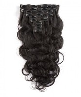 Extensions de cheveux à double tirage de haute qualité à clip Cheveux humains réels Texture différente pour extension de cheveux