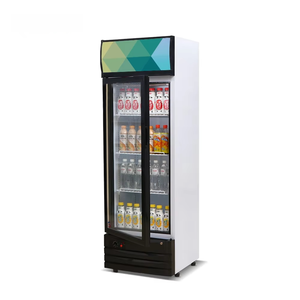Congelador vertical para supermercado con puertas de vidrio individuales, exhibidor enfriador de bebidas energéticas para equipos de refrigeración - Product Image 5