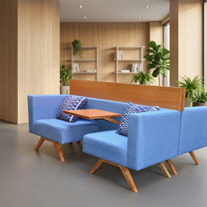 Sofá Inflable Individual de Estilo Americano Moderno para Salas de Espera de Aeropuertos, con Madera de Teca y Diseño Seccional - Product Image 2
