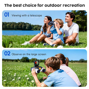 Jumelles professionnelles pour enfants, <span class=keywords><strong>vision</strong></span> nocturne HD 1080P, zoom 10X, écran IPS 2,4 pouces, kit d'observation de la nature, aventure en plein air - Product Image 6