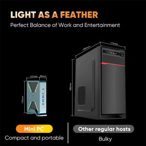 Nueva Mini PC de Escritorio Portátil Ryzen9 5900HX de 12 Núcleos, Computadora para Juegos con 16GB/32GB de RAM, SSD, GTX 1050, Mini PC Gamer Ultrapequeña-DHD - Product Image 4