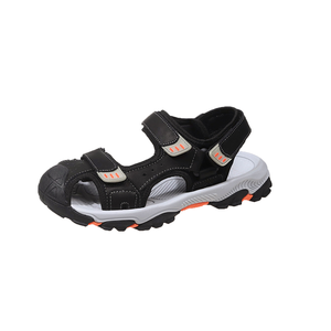 Men's Handmade Genuine Leather Platform Outdoor Beach <b>Sandals</b> with <b>Closed</b> <b>Toe</b> Slip-On Closure Flat Design flat <b>sandals</b> - Product Image 4