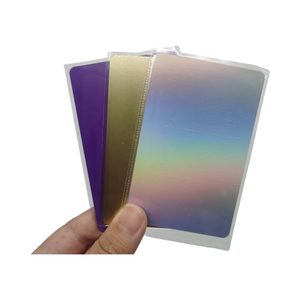 Tarjeta PVC en Blanco ISO NFC al por Mayor de Fábrica, Tarjeta de Regalo, Color Oro Cepillado, Plata Láser, Morado, Resistente al Agua, Impresión Térmica - Product Image 3