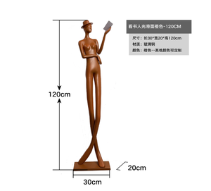 Nghệ Thuật Hiện Đại Con Số Sáng Tạo Đọc Sách Sang Trọng Các Mặt Hàng Trang Trí Cho Thiết Kế Nội Thất Sợi Thủy Tinh Gia Cố Nhựa Điêu Khắc - Product Image 6