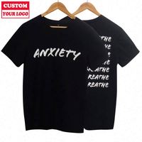 Streetwear scolaire en coton à manches courtes pour jeunes avec logo Dtg surdimensionné T-shirt lourd graphique T-shirt de sport personnalisé