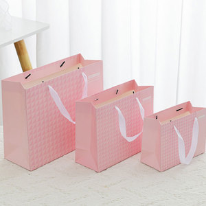 Toowin quần áo sang trọng bao bì sac En papier nâu nhỏ Kraft ruy băng dây nóng Bạc cửa hàng tóc tùy chỉnh túi với logo - Product Image 2