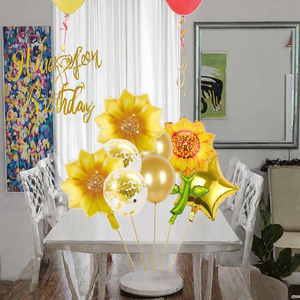 Set de 8 Globos de Aluminio con Forma de Girasol, Decoración para Fiestas, Cumpleaños, Bodas, Día de la Madre, San Valentín - Product Image 3